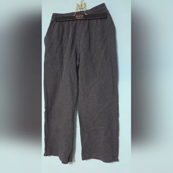 Brandy Melville Black Track Pants with Cream Drawstring - Picture 4 of 7